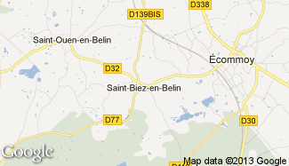 Plan de Saint-Biez-en-Belin