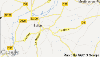 Plan de Saint-Mars-sous-Ballon