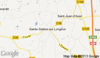 Plan de Sainte-Sabine-sur-Longève