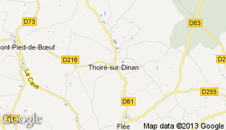 Plan de Thoiré-sur-Dinan