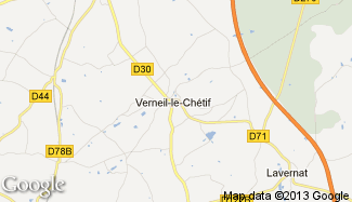 Plan de Verneil-le-Chétif