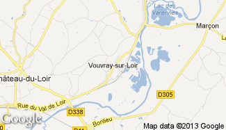 Plan de Vouvray-sur-Loir