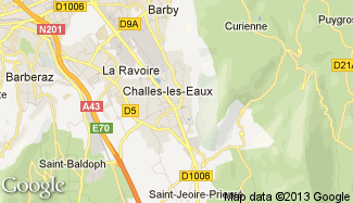 Plan de Challes-les-Eaux