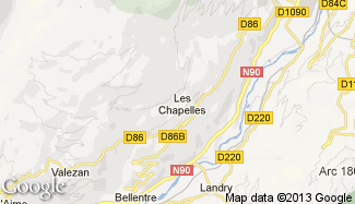 Plan de Les Chapelles