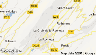 Plan de La Croix-de-la-Rochette