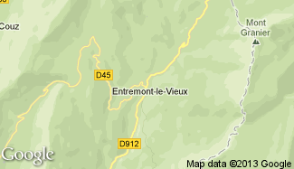 Plan de Entremont-le-Vieux