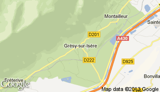 Plan de Grésy-sur-Isère