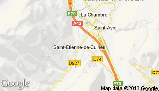 Plan de Saint-Etienne-de-Cuines