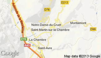 Plan de Saint-Martin-sur-la-Chambre