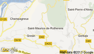 Plan de Saint-Maurice-de-Rotherens