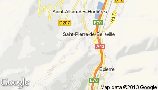 Plan de Saint-Pierre-de-Belleville