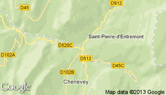 Plan de Saint-Pierre-d'Entremont