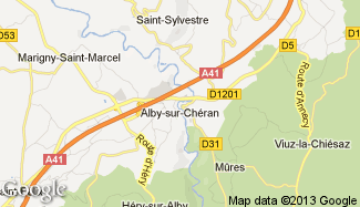 Plan de Alby-sur-Chéran