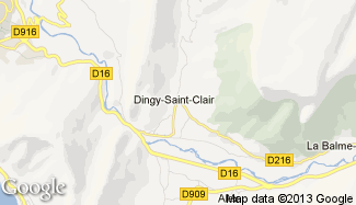 Plan de Dingy-Saint-Clair