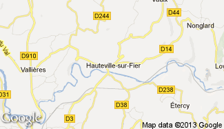 Plan de Hauteville-sur-Fier