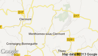 Plan de Menthonnex-sous-Clermont