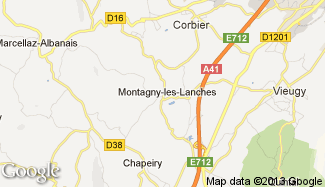 Plan de Montagny-les-Lanches