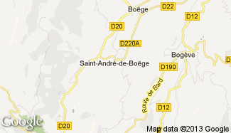 Plan de Saint-André-de-Boëge