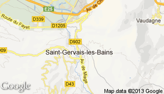 Plan de Saint-Gervais-les-Bains