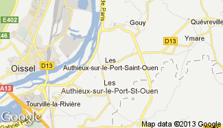 Plan de Les Authieux-sur-le-Port-Saint-Ouen