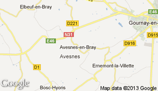 Plan de Avesnes-en-Bray