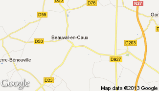 Plan de Beauval-en-Caux