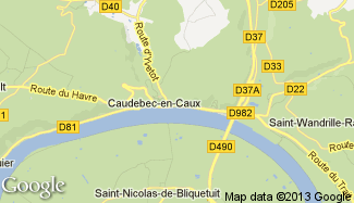 Plan de Caudebec-en-Caux