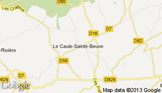 Plan de Le Caule-Sainte-Beuve