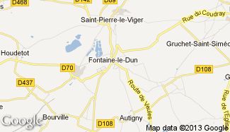 Plan de Fontaine-le-Dun