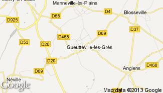 Plan de Gueutteville-les-Grès