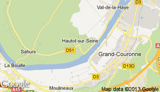 Plan de Hautot-sur-Seine