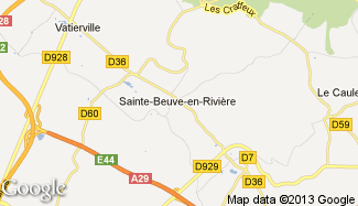 Plan de Sainte-Beuve-en-Rivière