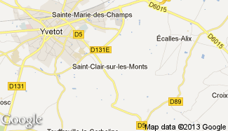 Plan de Saint-Clair-sur-les-Monts