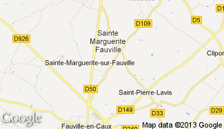 Plan de Sainte-Marguerite-sur-Fauville