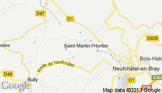 Plan de Saint-Martin-l'Hortier