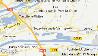 Plan de Sotteville-sous-le-Val