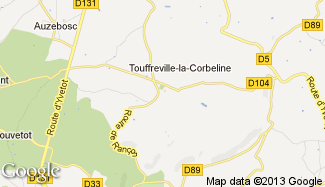 Plan de Touffreville-la-Corbeline