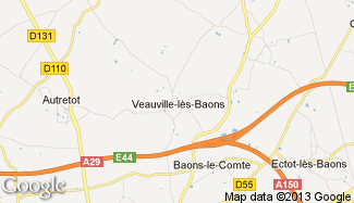 Plan de Veauville-lès-Baons