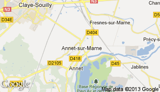 Plan de Annet-sur-Marne