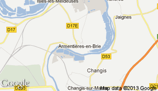 Plan de Armentières-en-Brie