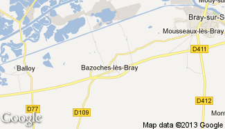 Plan de Bazoches-lès-Bray