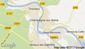 Plan de Champagne-sur-Seine