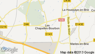 Plan de Les Chapelles-Bourbon