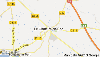 Plan de Le Châtelet-en-Brie