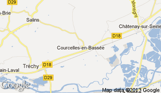 Plan de Courcelles-en-Bassée