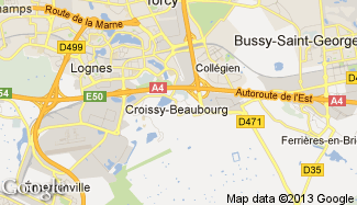 Plan de Croissy-Beaubourg