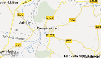 Plan de Crouy-sur-Ourcq
