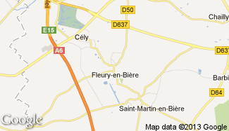 Plan de Fleury-en-Bière