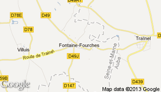 Plan de Fontaine-Fourches