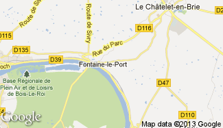 Plan de Fontaine-le-Port